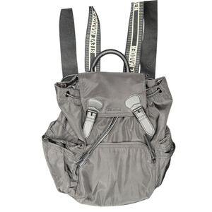 Steve Madden Black Nylon Backpack with Logo Straps